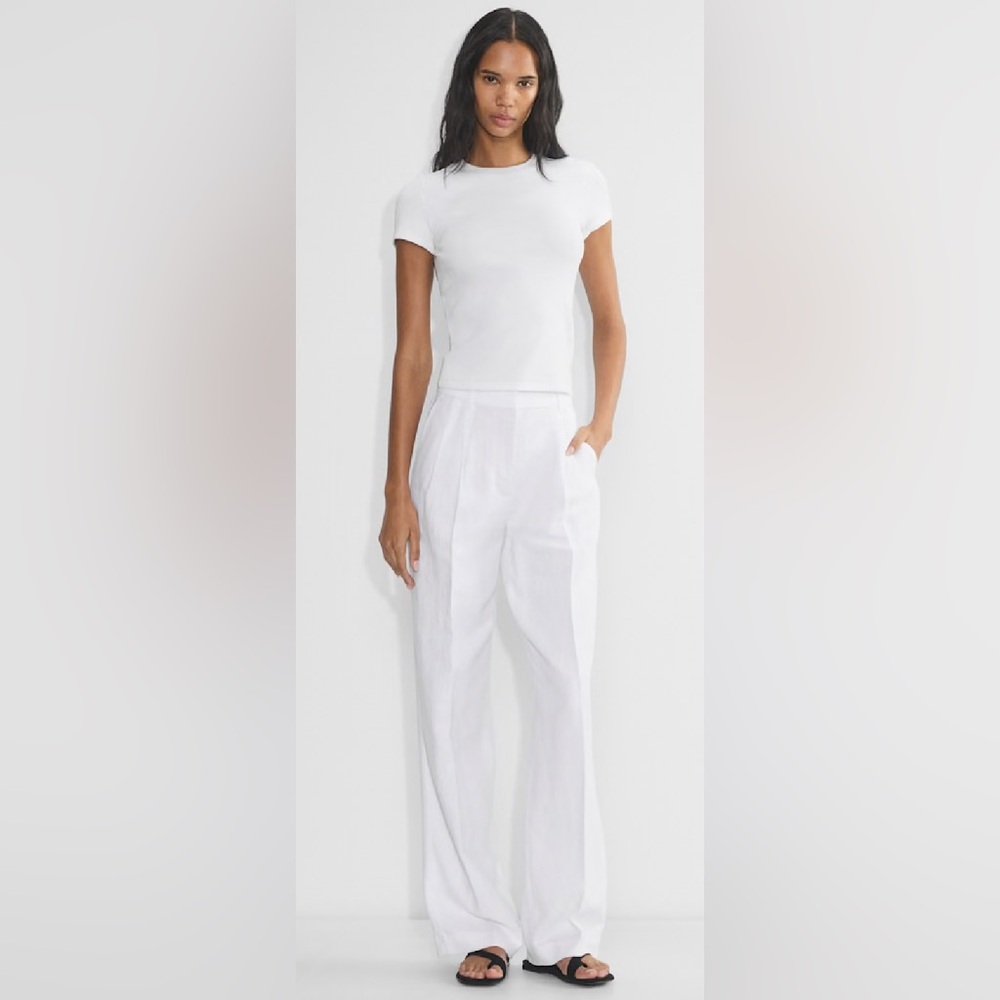Aritzia linen effortless pants